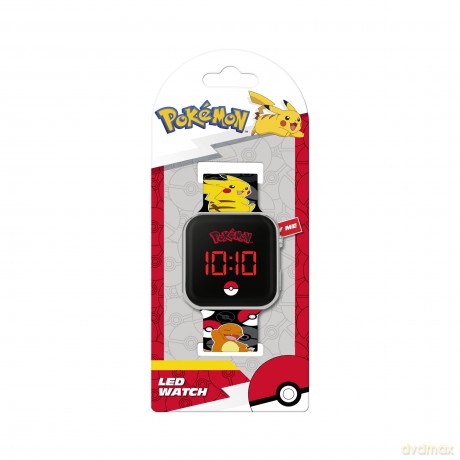 Peers Hardy - Pokémon Black Led Watch With Printed Character Strap