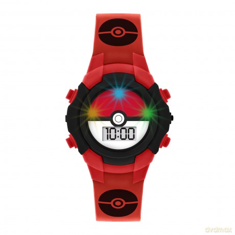 Peers Hardy - Pokémon Character Print And Dial Digital Flashing Watch