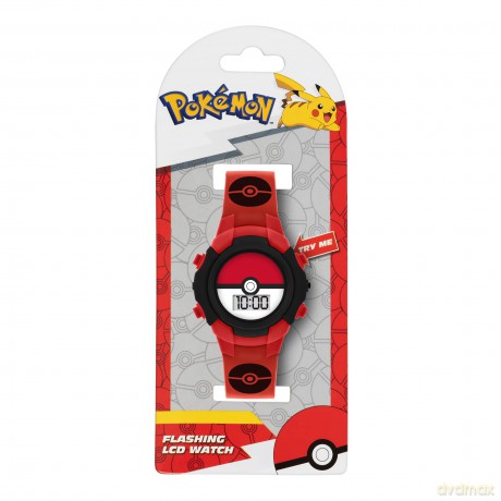Peers Hardy - Pokémon Character Print And Dial Digital Flashing Watch