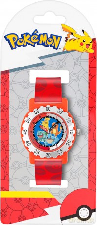 Peers Hardy - Pokémon Red Strap Character Dial Time Teacher Watch