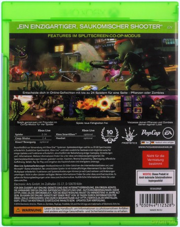 Plants vs Zombies: Garden Warfare (German Box - USK, Multi Lang in Game) [GRA XBOX ONE]