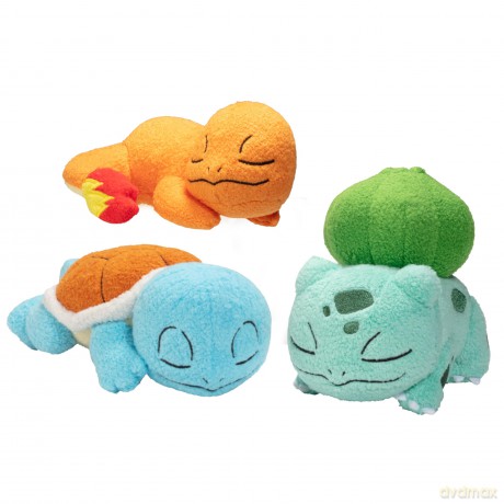 Pokemon - 5 Sleeping Plush3 pack Bulb, Char, Squirtle plush