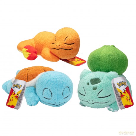 Pokemon - 5 Sleeping Plush3 pack Bulb, Char, Squirtle plush