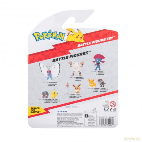 Pokemon - Battle Figure 3-Figure Pack (Caterpie, Rockruff, Electabuzz)