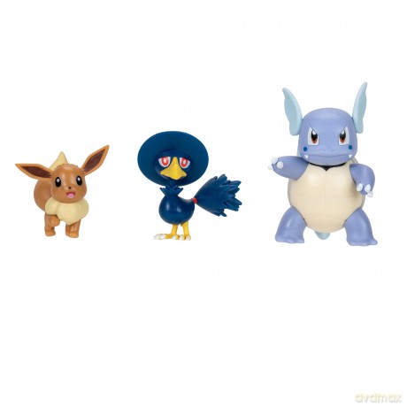Pokemon - Battle Figure 3-Figure Pack (Eevee, Murkrow, Wartortle)
