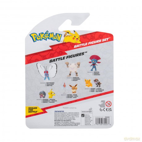Pokemon - Battle Figure 3-Figure Pack (Pikachu, Jangmo-O, Ivysaur)