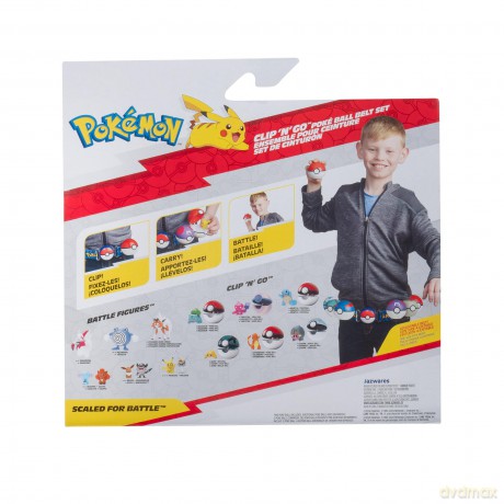 Pokemon - Clip 'n' Go Poke Ball Belt Set (Quaxly)