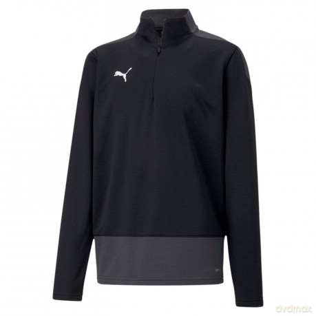 Puma Goal Training 1/4 Zip Top - Black/Asphalt (7-8YR)