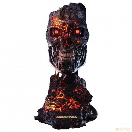 PureArts - Terminator 2 T-800 Battle Damaged Art Mask RESIN Statue [FIGURKA]