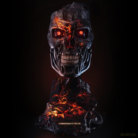 PureArts - Terminator 2 T-800 Battle Damaged Art Mask RESIN Statue [FIGURKA]