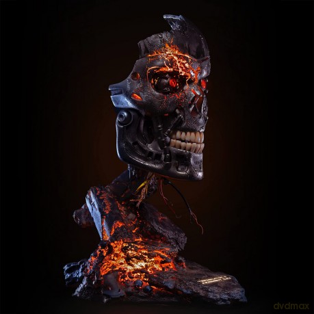 PureArts - Terminator 2 T-800 Battle Damaged Art Mask RESIN Statue [FIGURKA]
