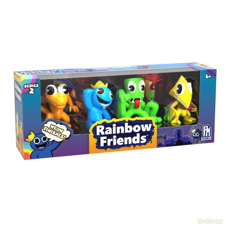 Rainbow Friends - Series 2 Collectable Figure 4PK Neon