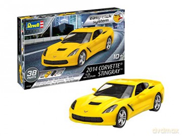 Revell Model Kit 2014 Corvette Yellow 1:25 07
