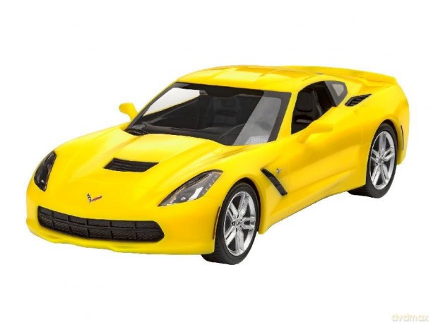 Revell Model Kit 2014 Corvette Yellow 1:25 07