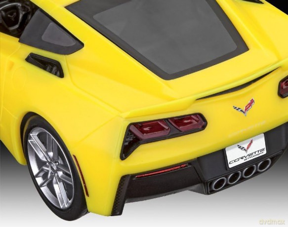 Revell Model Kit 2014 Corvette Yellow 1:25 07