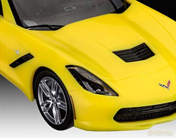 Revell Model Kit 2014 Corvette Yellow 1:25 07