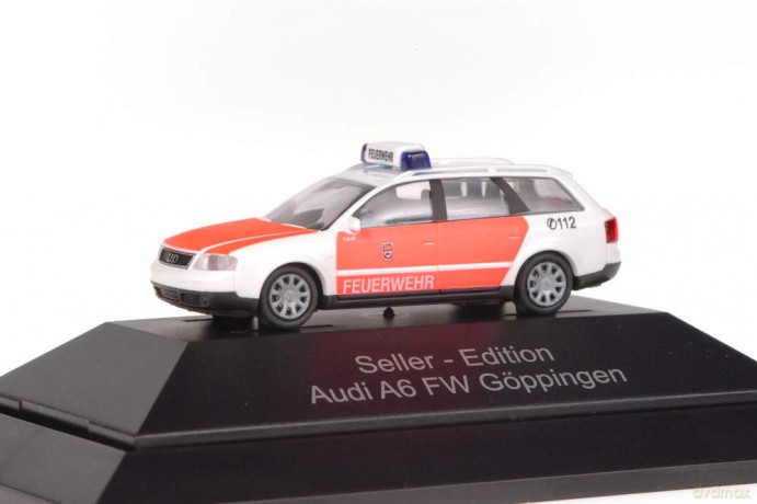 Rietze - Audi A6 C5 Avant Fire Brigade Göppingen (Insert Series) scale 1:87