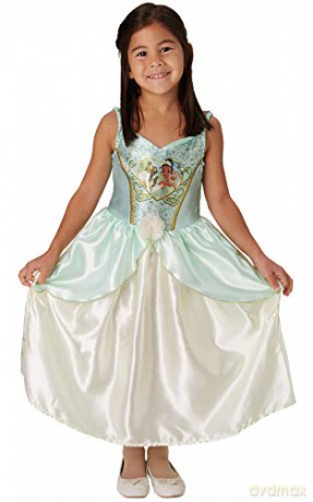 Rubie's 640825L Official Disney Princess Sequin Tiana Classic Costume,Large