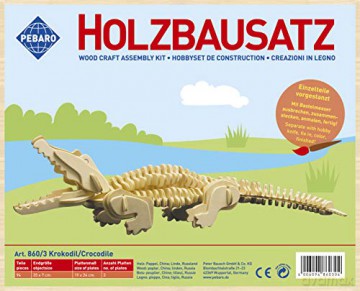 Siva Toys860/3 Wood Construction Crocodile