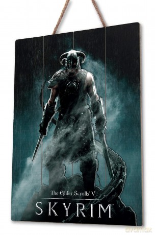 Skyrim Dragonborn WoodArts 3D Print