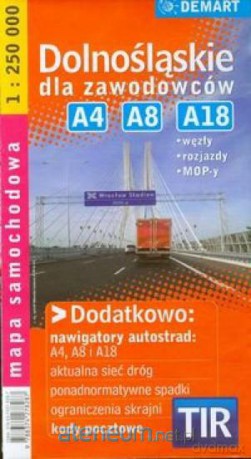 Dolnośląskie TIR mapa dla zawodowców [KSIĄŻKA]