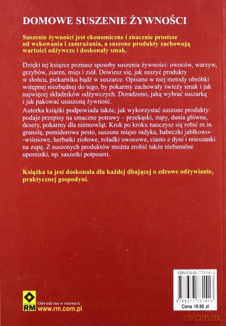 Domowe suszenie żywnosci [KSIĄŻKA]