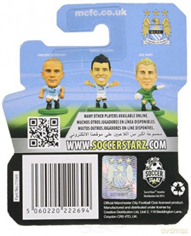 Soccerstarz - Man City Carlos Tevez - Home Kit (2014 version) (legend) [FIGURKA]
