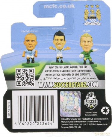 Soccerstarz - Man City Carlos Tevez - Home Kit (2014 version) (legend) [FIGURKA]
