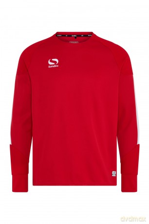 Sondico Evo Crew Sweatshirt - Adult (Medium) (Red)