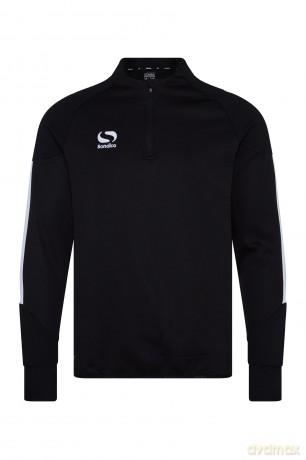 Sondico Evo Quarter Zip Sweatshirt - Adult (XL) (Black)
