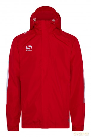 Sondico Evo Rain Jacket - Adult (Large) (Red)