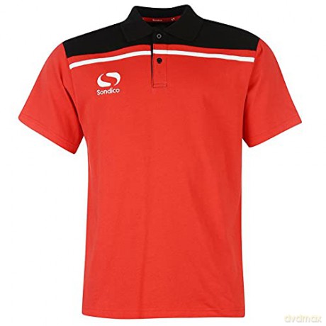 Sondico Precision Polo - Youth (13 (XLB)) (Red/Black)