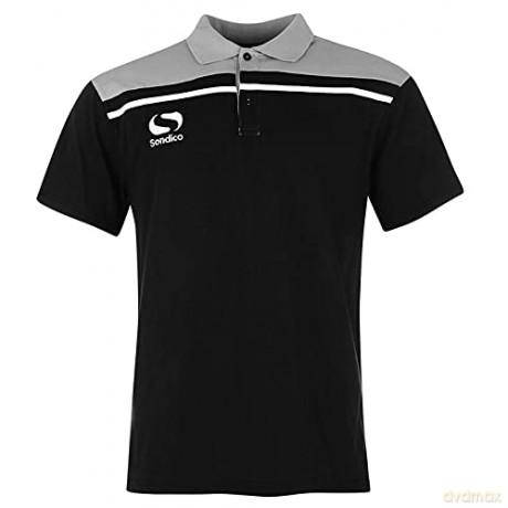 Sondico Precision Polo - Youth (7-8 (SB)) (Black/Charcoal)