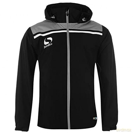 Sondico Precision Rain Jacket - Adult (XL) (Black/Charcoal)
