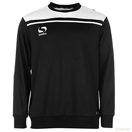Sondico Precision Sweatshirt - Adult (Large) (Black/White)
