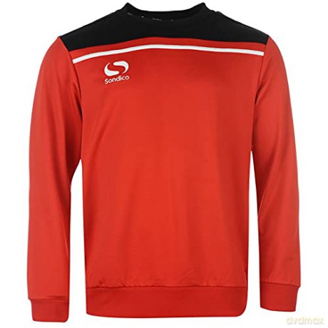 Sondico Precision Sweatshirt - Adult (XXL) (Red/Black)