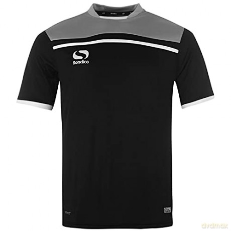 Sondico Precision Training Jersey - Adult (Large) (Black/Charcoal)