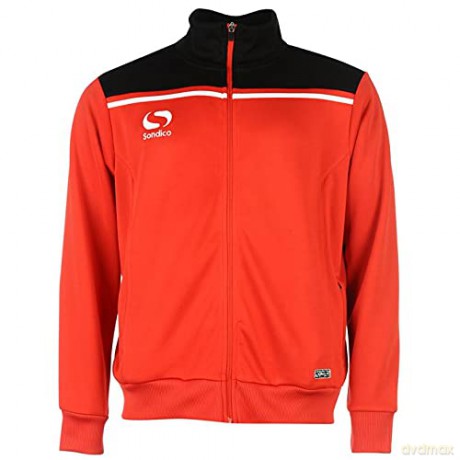 Sondico Precision Walk Out Jacket - Youth (9-10 (MB)) (Red/Black)