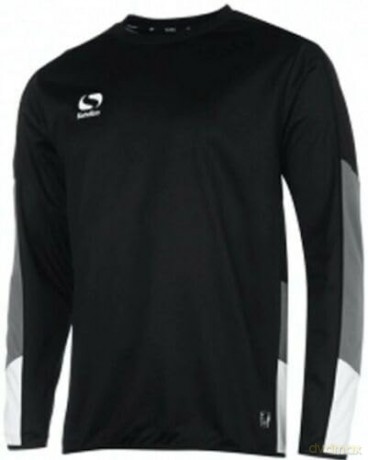 Sondico Venata Long Sleeve Jersey - Adult (Medium) (Black/Chrcl/Wht)