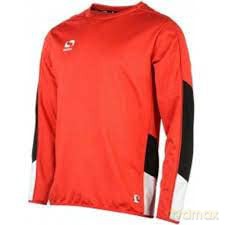 Sondico Venata Long Sleeve Jersey - Adult (Medium) (Red/White/Blk)