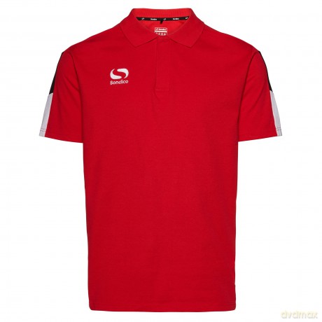 Sondico Venata Polo - Adult (Medium) (Red/White/Blk)