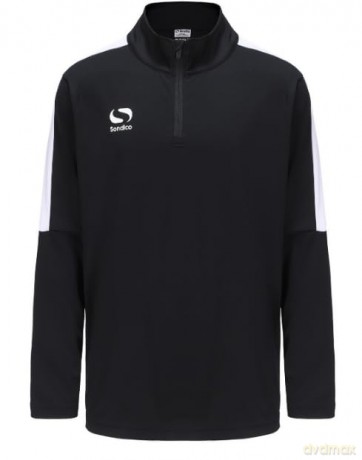 Sondico Venata Quarter Zip Sweatshirt - Youth (7-8 (SB)) (Black/Char/Wht)