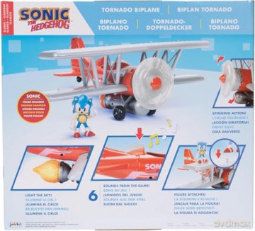 Sonic - 2.5 tornado Biplane with sonic