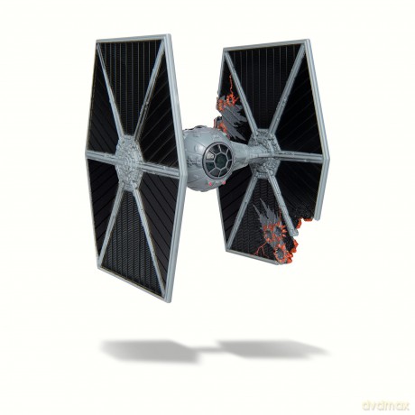 Star Wars - Micro Galaxy Squadron - Tie Fighter (Battle Damage)