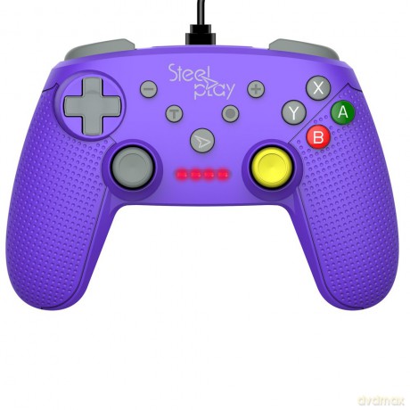 Steelplay - Wired Controller GCube Purple [GRA SWITCH]