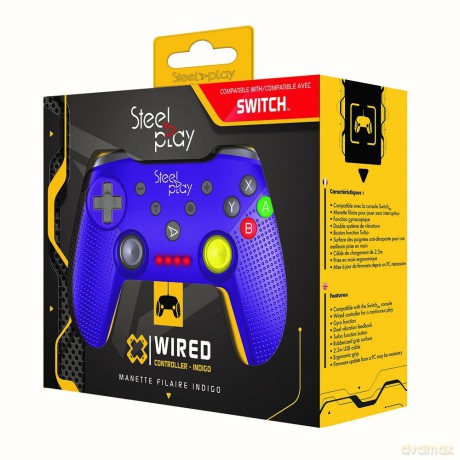 Steelplay - Wired Controller GCube Purple [GRA SWITCH]