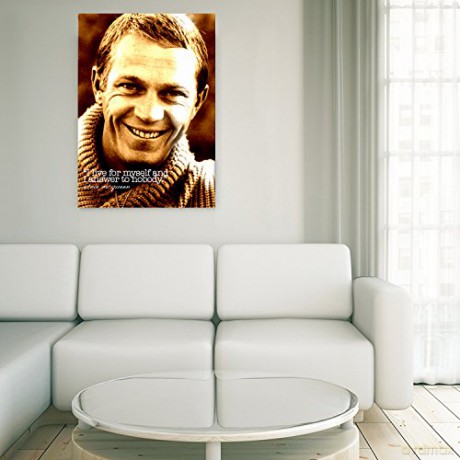 Steve Mcqueen 12 x 16 Canvas