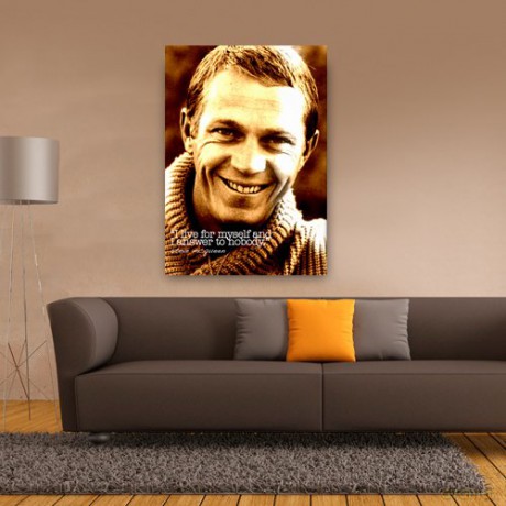 Steve Mcqueen 12 x 16 Canvas