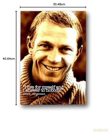 Steve Mcqueen 12 x 16 Canvas