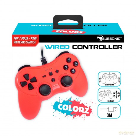 Subsonic ProS Wired Colorz Controller (Red) [GRA SWITCH]